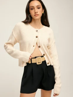 Plain Button Down Cardigan