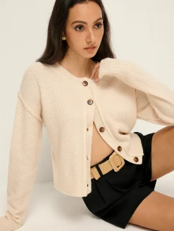 Plain Button Down Cardigan
