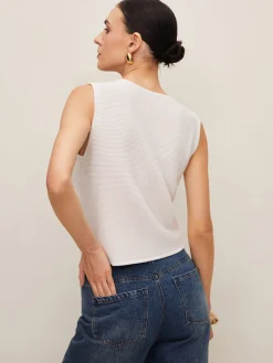 Plain Crochet Split Vest