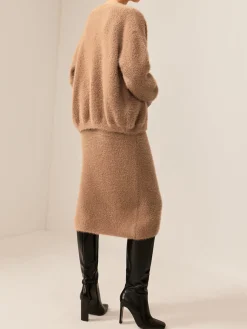 Plain Fuzzy Cozy Sweater Co-ords
