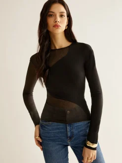 Plain Jersey Panel T-Shirt