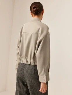 Plain Long Sleeve Cargo Jacket