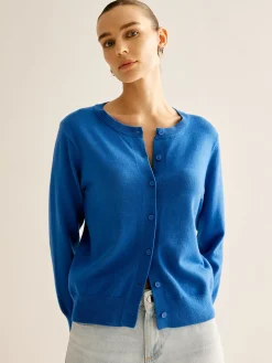 Plain Soft Button Cardigan