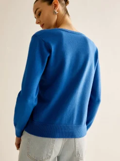 Plain Soft Button Cardigan