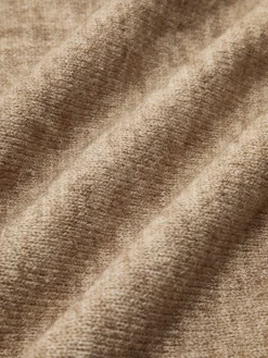 Plain Turtleneck Knit Pants Set