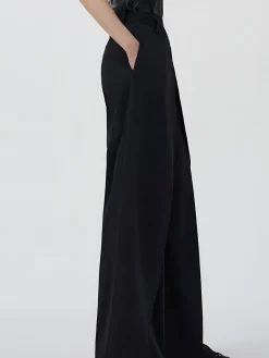 Plain Zipper Design Pants