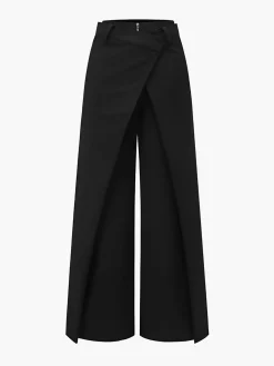 Plain Zipper Design Pants
