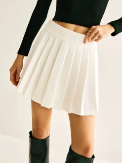 Pleated Mini Skirt