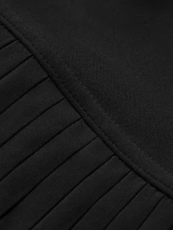 Pleated Pocket Lined Active Skirt