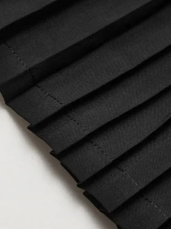 Pleated Pocket Lined Active Skirt