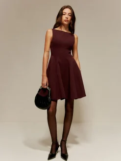 Pleated Pockets Tank Short Dress
