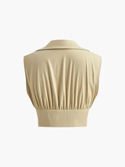 Pleated Sexy Corset Midi Skirt Set