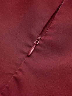 Pleated Slim Tube Long Dress