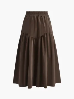 Pleated Umbrella Shape Skirt