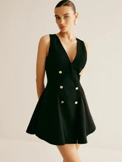 Pleated Umbrella Shape Tank Dress