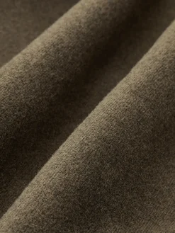 Pleated Wide-Leg Warm Pants