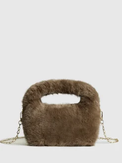 Plush Handbags & Crossbody Bag