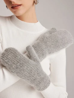 Plush Warm Rabbit Fur Gloves