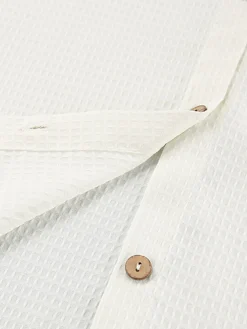 Pockets Button Up Shirt With Shorts Set