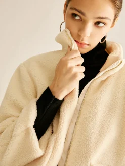 Pockets Zipper Warm Fleece Jacket