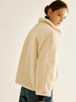 Pockets Zipper Warm Fleece Jacket