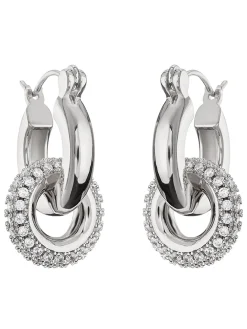 Polished Double Hoop Earrings