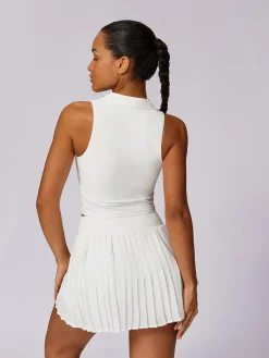 POLO Lapel Skinny Tank Top