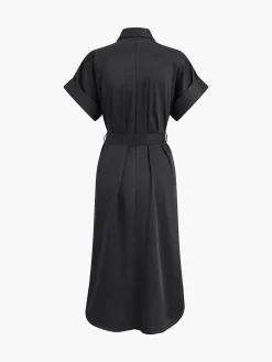 Polo Pockets Tied Midi Dress