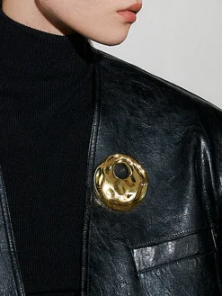 Potholes Hollow Hoop Brooch