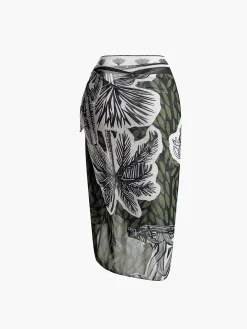 Print Chiffon Cover Up