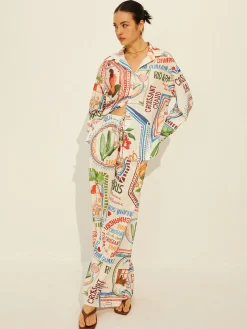 Printed Long Sleeve Pants Set