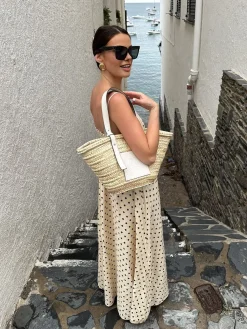 Printed Spaghetti Strap Long Dress