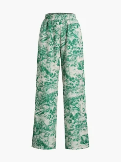 Printed Tie Up Pants Set