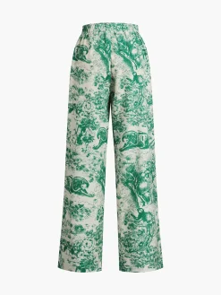 Printed Tie Up Pants Set