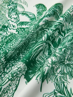 Printed V-Neck Pants Set