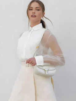 Puff Sleeve Organza Shirt