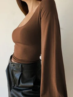 Puff Sleeve Square Neck Blouse