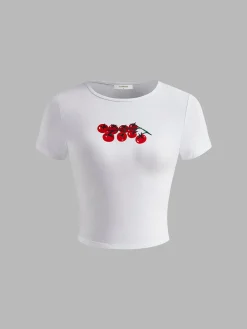 Pure Cotton Fruit Printed T-Shirt