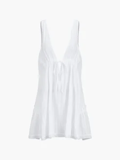 Pure Cotton Open Back Short Dress