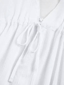 Pure Cotton Open Back Short Dress