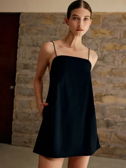 Pure Cotton Plain Cami Dress