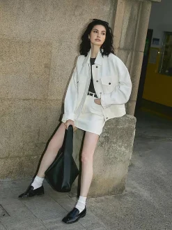 Pure Cotton Polo Jacket