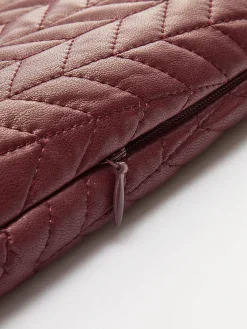 Quilted Faux Leather Skirt