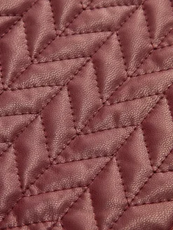 Quilted Faux Leather Skirt