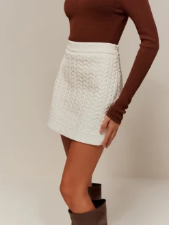 Quilted Faux Leather Skirt