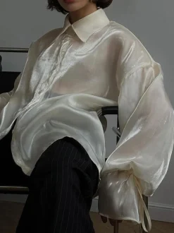 Rayon Semi-Sheer Polo Shirt