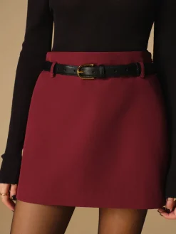 Regular A-Line Mini Skirt Without Belt