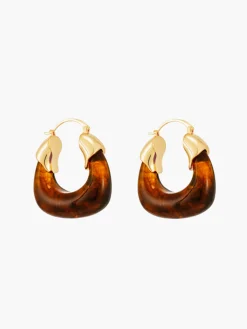 Resin Hoop Earrings