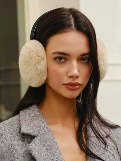 Retractable Rabbit Fur Earmuffs