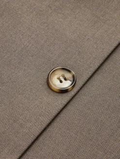 Retro Button Blazer With Belt